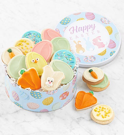 Happy Easter Gift Tin - Frosted Assortment